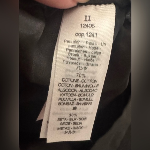 Forte Forte Black Semi-Sheer Palazzo Pants Wide Leg Silk Cotton Luxury US 6 - Picture 7 of 13